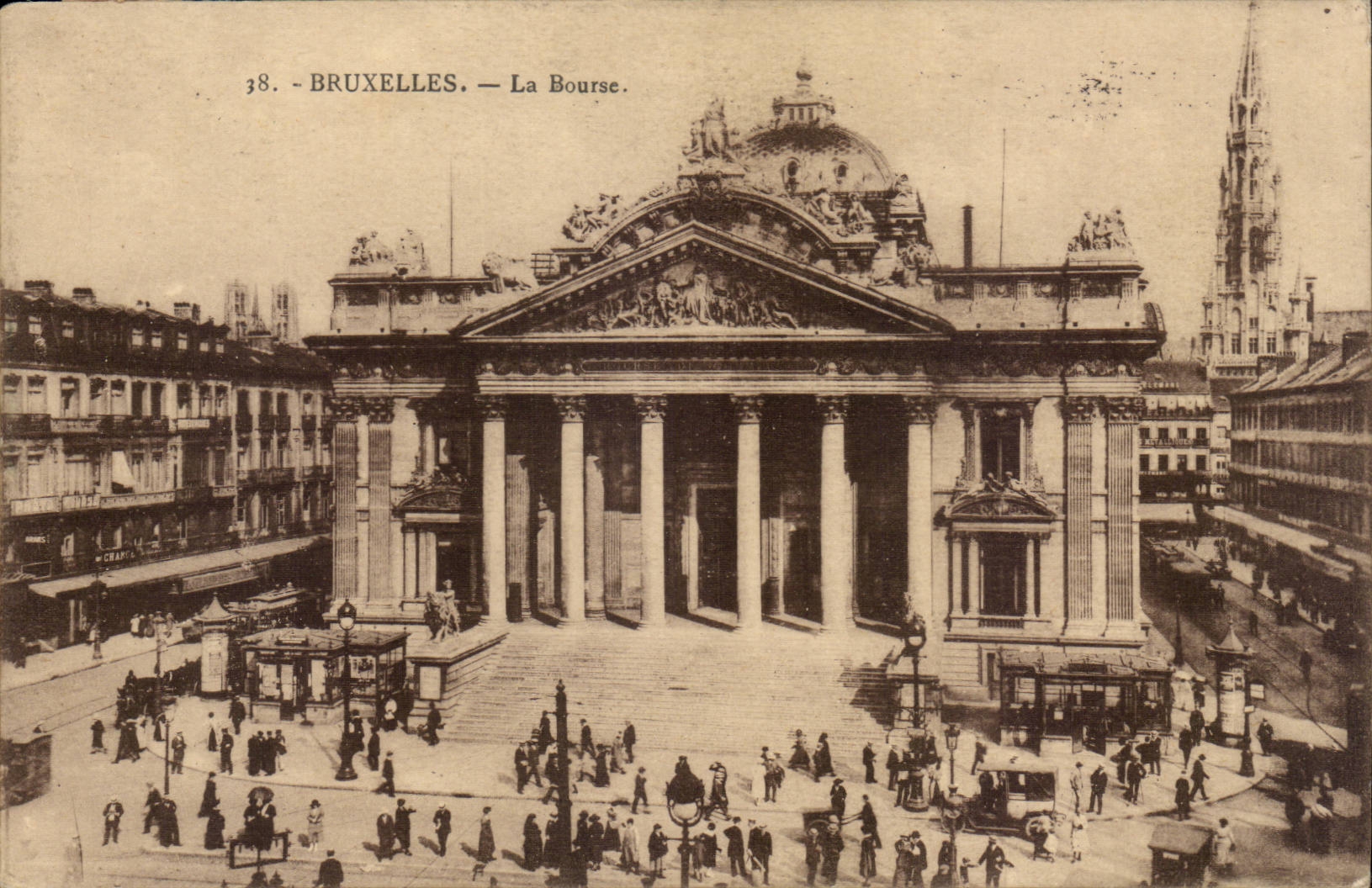 CPA Belgique Bruxelles La Bourse