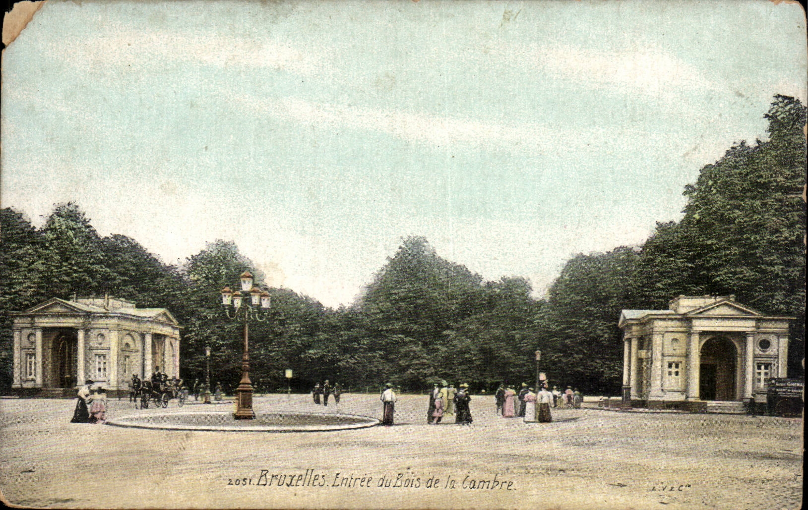 CPA Belgique Bruxelles Entree du bois de la CAmbre