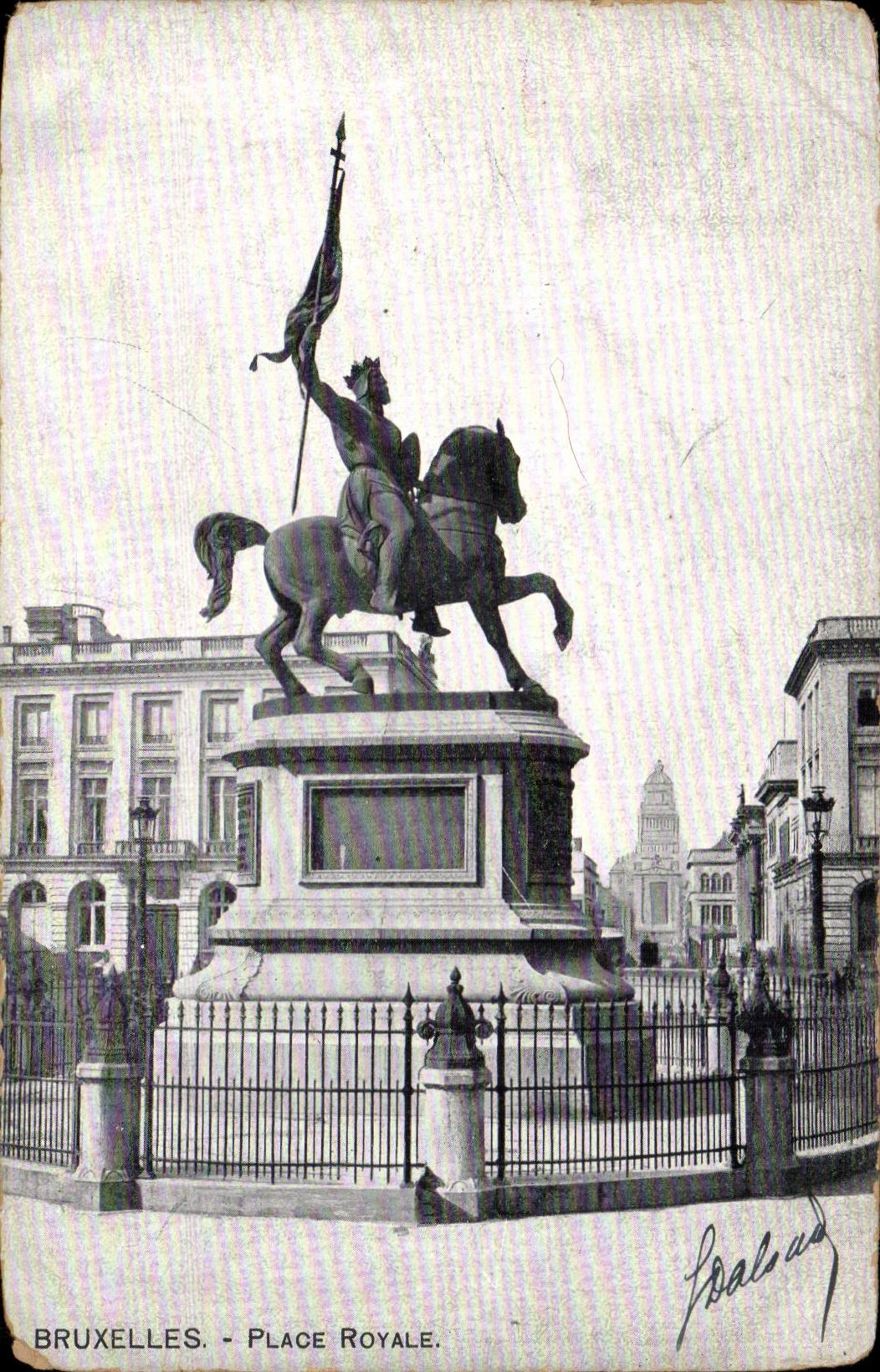 CPA Belgique Bruxelles Place Royale