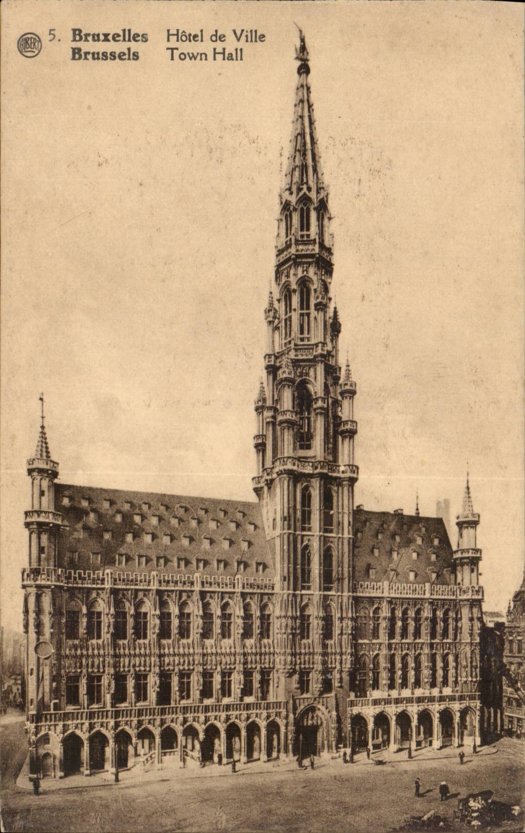 CPA Belgique Bruxelles Hotel de ville