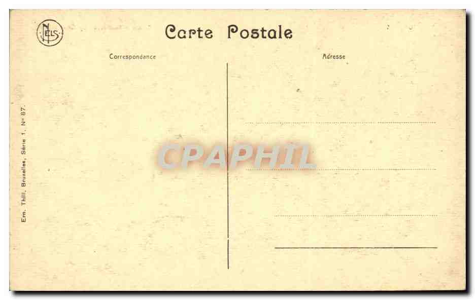 CPA Belgique Bruxelles Arcade monumentale du cinquantenaire — Rückseite