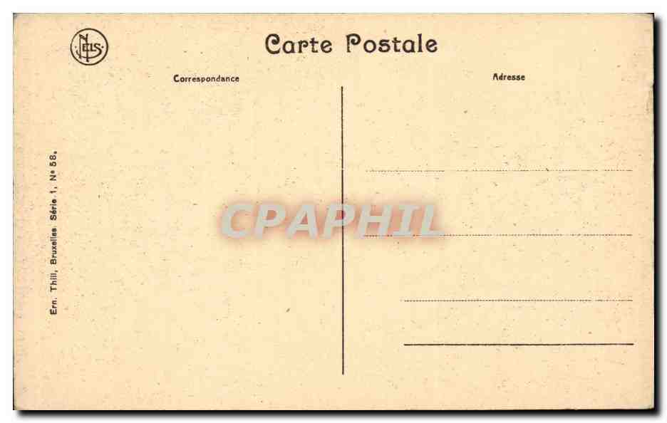 CPA Belgique Bruxelles Laeken Tour japonaise ( Japon Japan Nippon ) — Verso