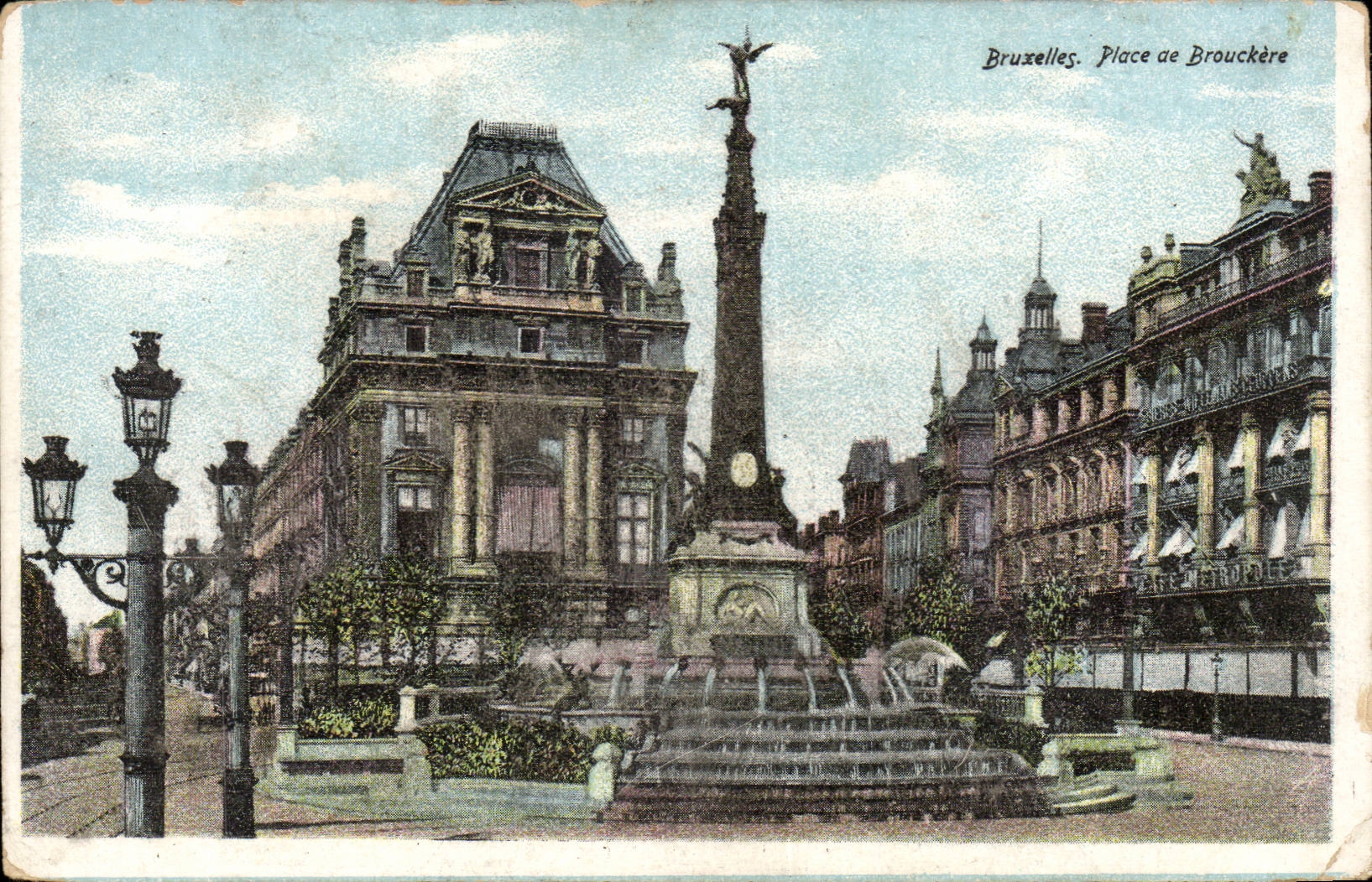 CPA Belgique Bruxelles Place de Brouckere