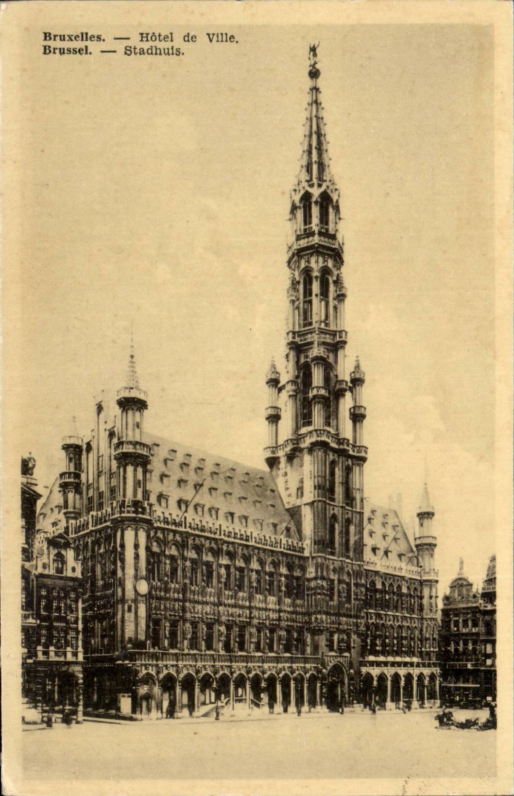 CPA Belgique Bruxelles Hotel de ville