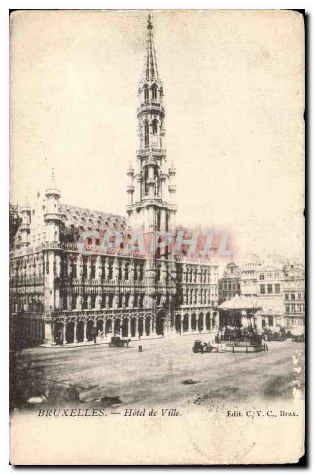 CPA Belgique Bruxelles Hotel de ville