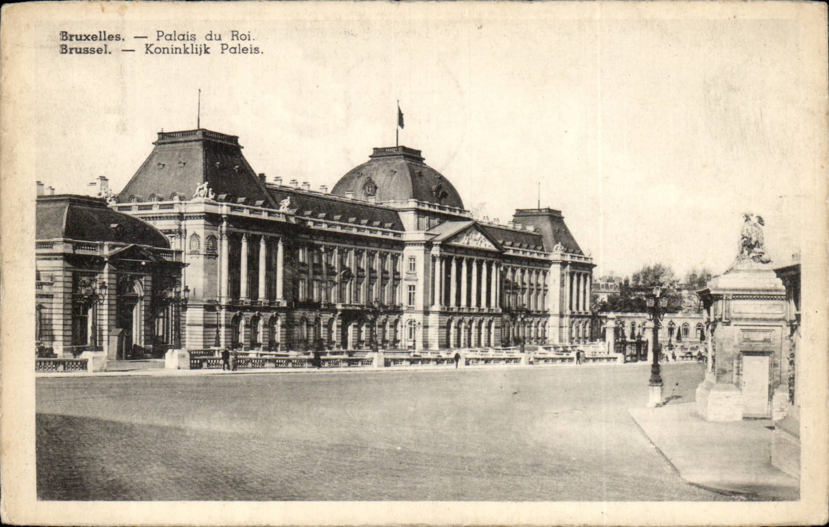 CPA Belgique Bruxelles Palais du roi