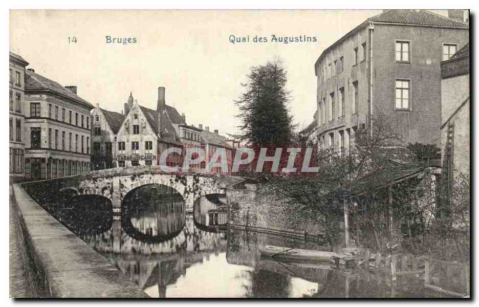 CPA Belgique Bruges Quai des Augustins