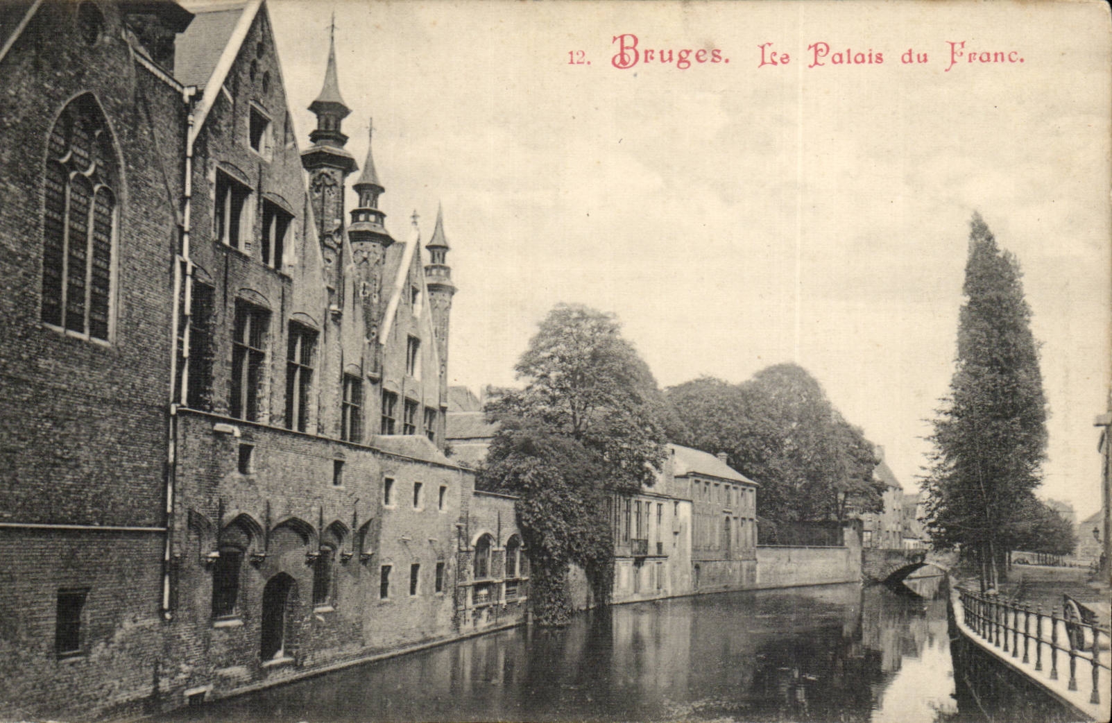 CPA Belgique Bruges Le palais du Franc
