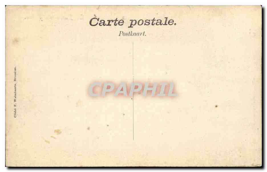 CPA Belgique Bruges Le palais du Franc — Rückseite