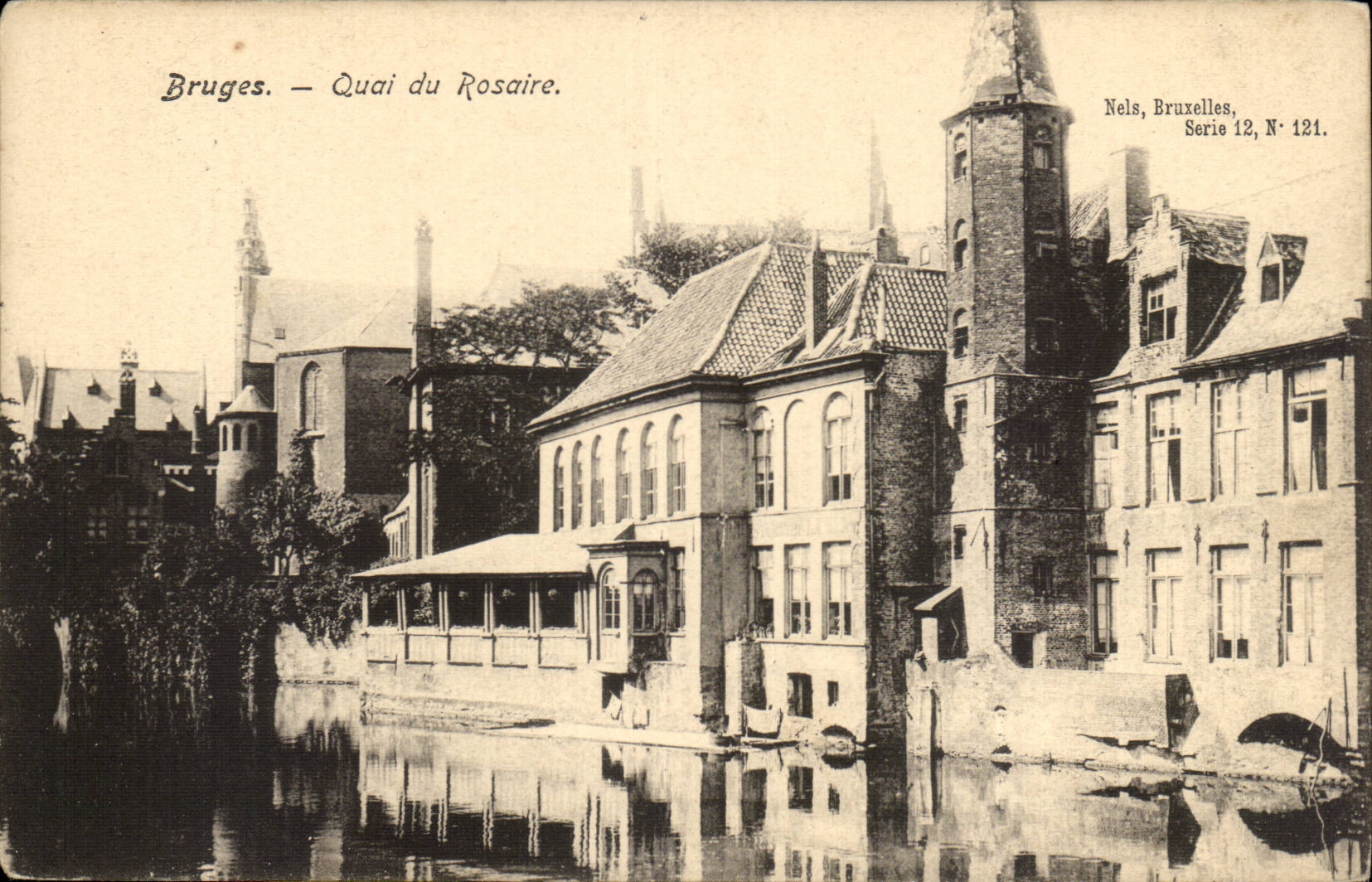 CPA Belgique Bruges Quai du rosaire 