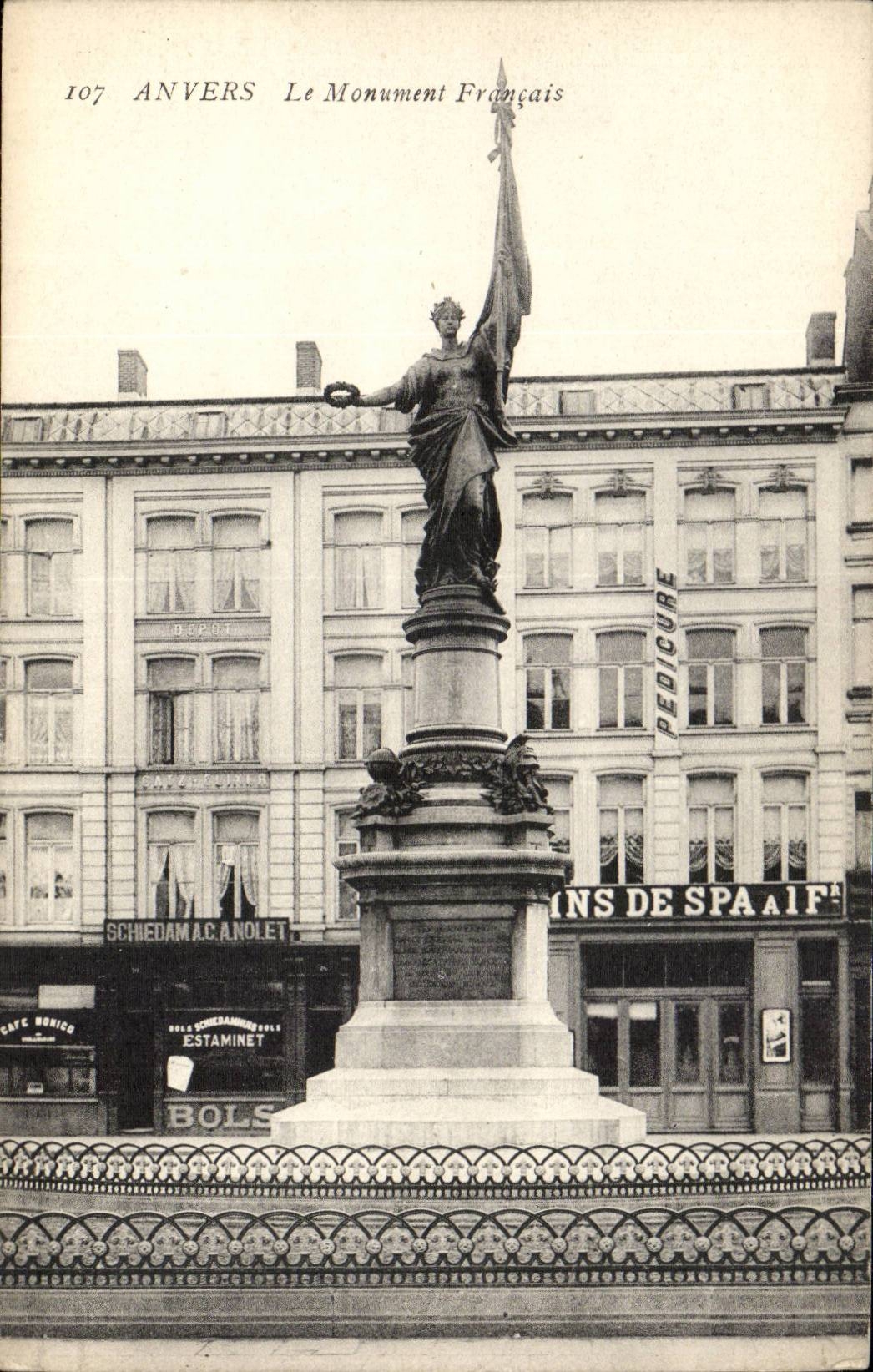 Belgique - Belgien - Belgium - Anvers - Antwerpen - Le Monument Francais - CPA 