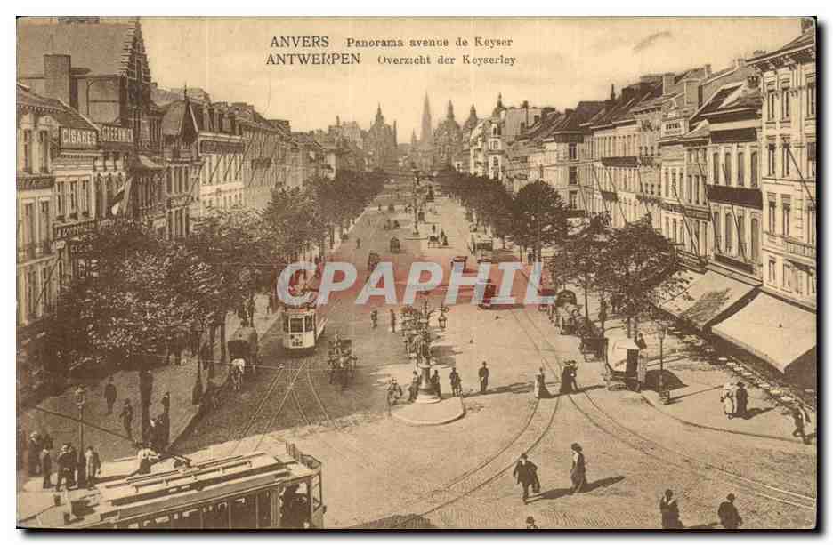 Anvers - Panorama avenue de Keyser — éditeur J.-B. Verhoeven, n° 11