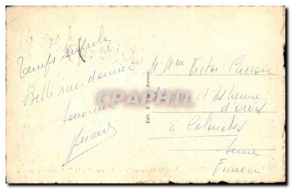 Belgique - Belgien - Belgium - Anvers - Antwerpen - Yacht Club zicht op de reede vue sur la rade - CPA  — Rückseite
