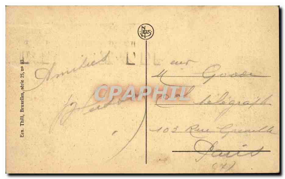 Belgique - Belgien - Belgium - Anvers - Antwerpen - L'Hippodrome - CPA  — Rückseite
