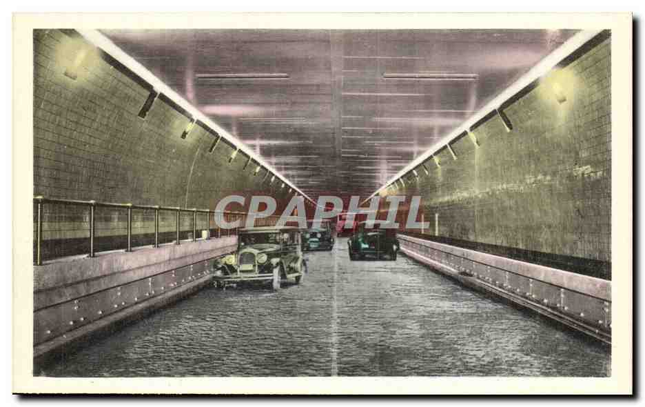 Belgique - Belgien - Belgium - Anvers - Antwerpen - Binnenzicht van den Tunnel voor Voertuigen - Auto - CPA 