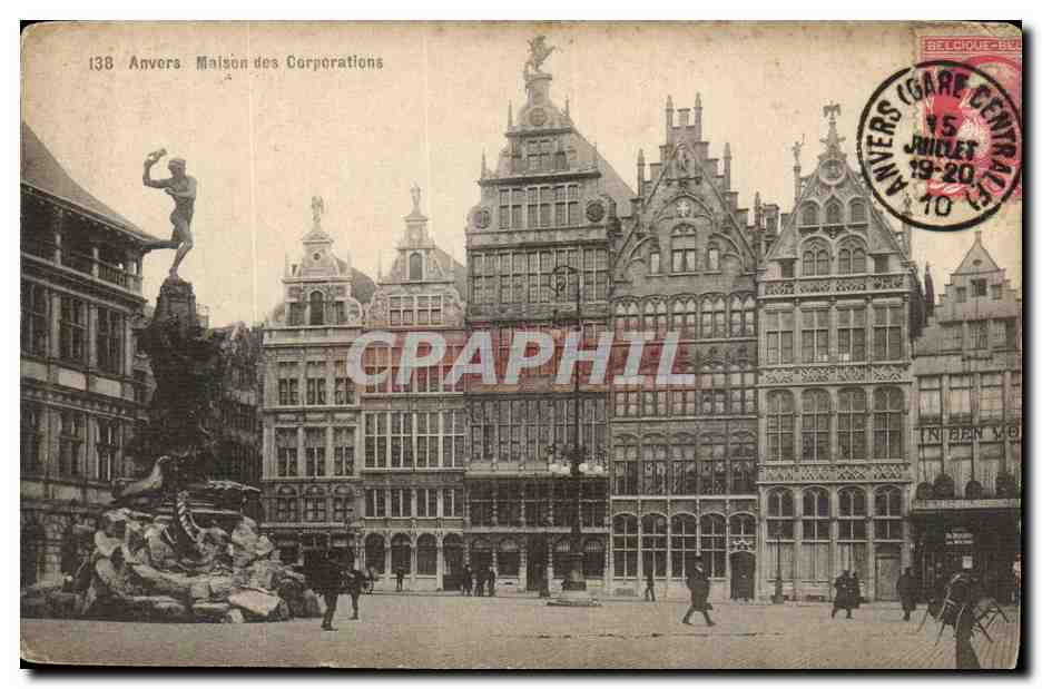 Belgique - Belgien - Belgium - Anvers - Antwerpen - Maison des Corporations - CPA 
