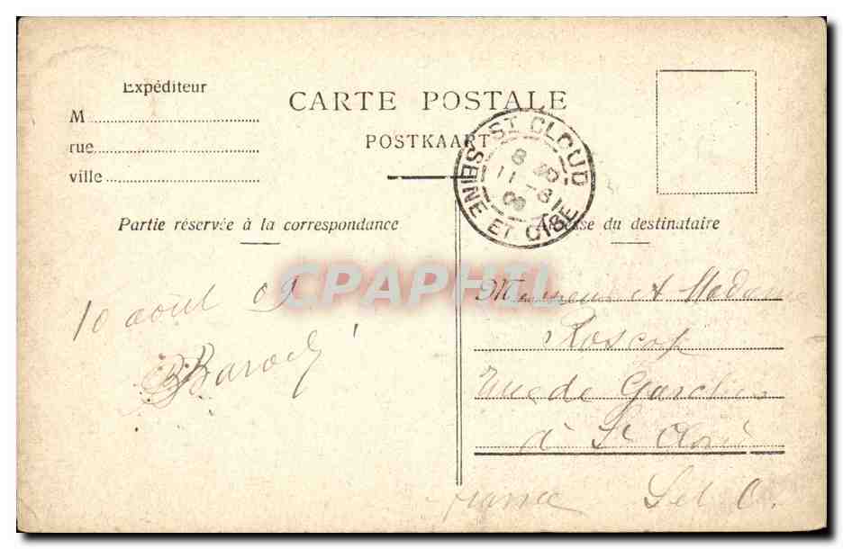Belgique - Belgien - Belgium - Anvers - Antwerpen - Le Steen - CPA  — Rückseite