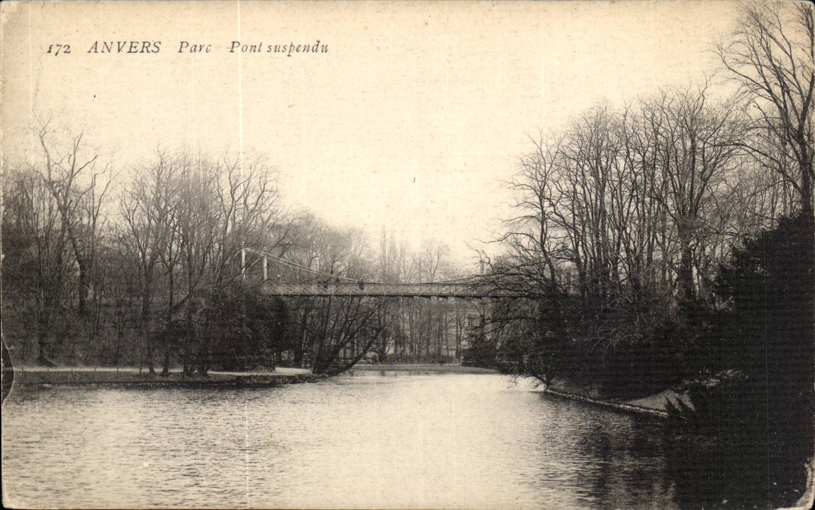 Anvers - Parc - Pont suspendu — éditeur anonyme, n° de série 172