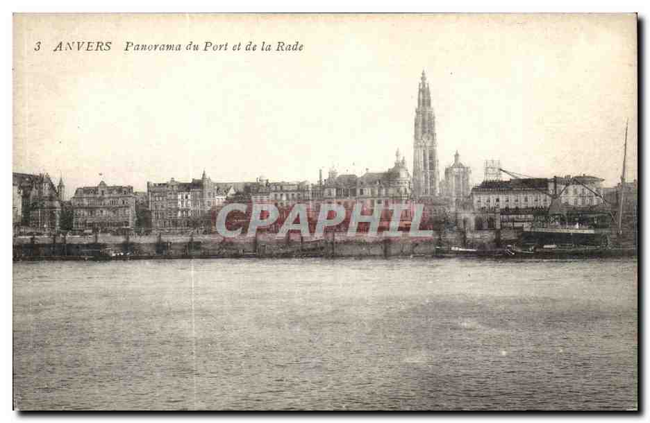 Belgique - Belgien - Belgium - Anvers - Antwerpen - Panorama du Port et de la Rade - CPA 