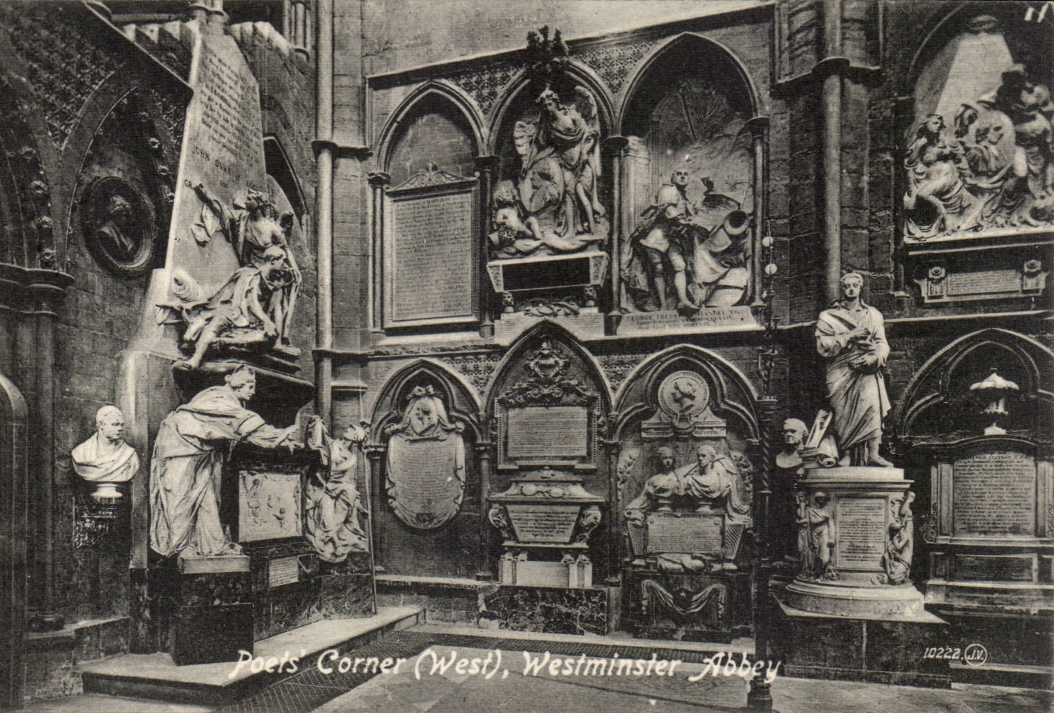 Grande Bretagne Great BRitain CPA London Londres Poets corner (West) Westminster abbey