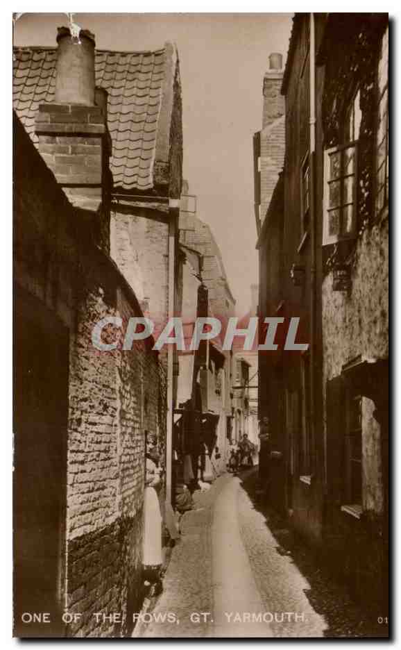 Grande Bretagne Great BRitain CPA One of the rows Gt Yarmouth