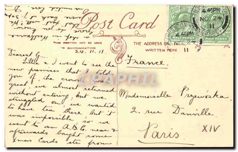 Grande Bretagne Great britain CPA Broadstairs York gate (Penny bazaar) — Rückseite