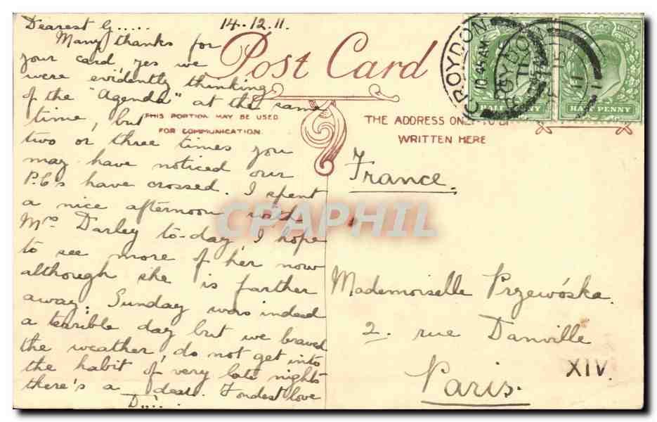 Grande Bretagne Great britain CPA Broadstairs From Bleak house — Rückseite