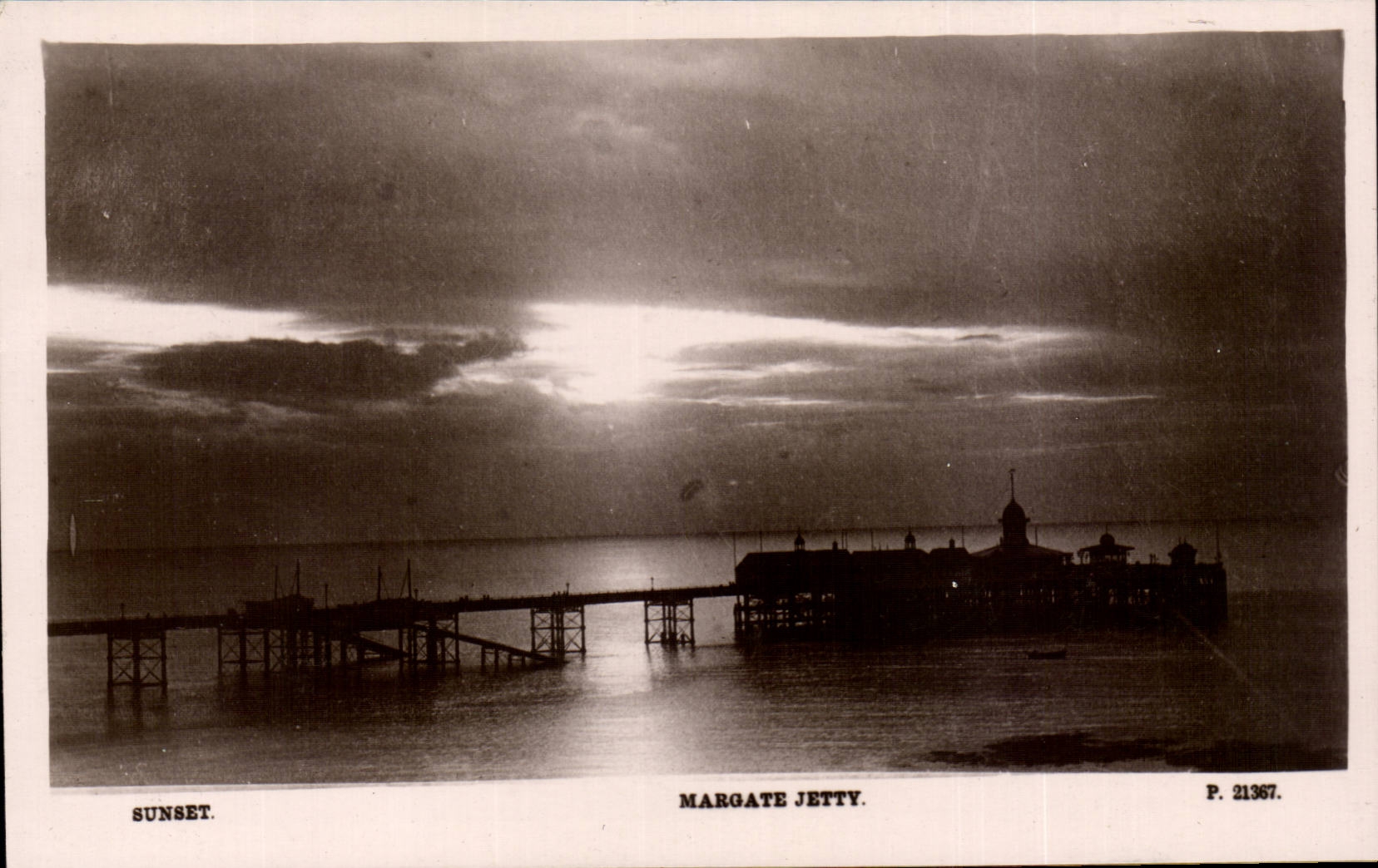 Margate Jetty — coucher de soleil — P. 21367