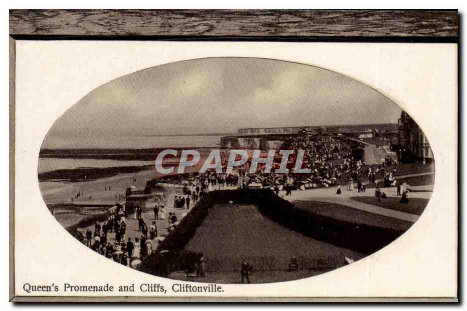 Grande Bretagne Great britain CPA Queen's promenade and cliffs Cliftonville