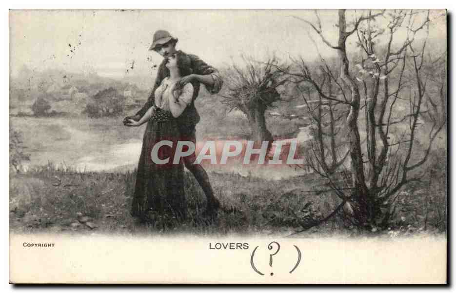 Grande Bretagne Great britain CPA Lovers (amants)