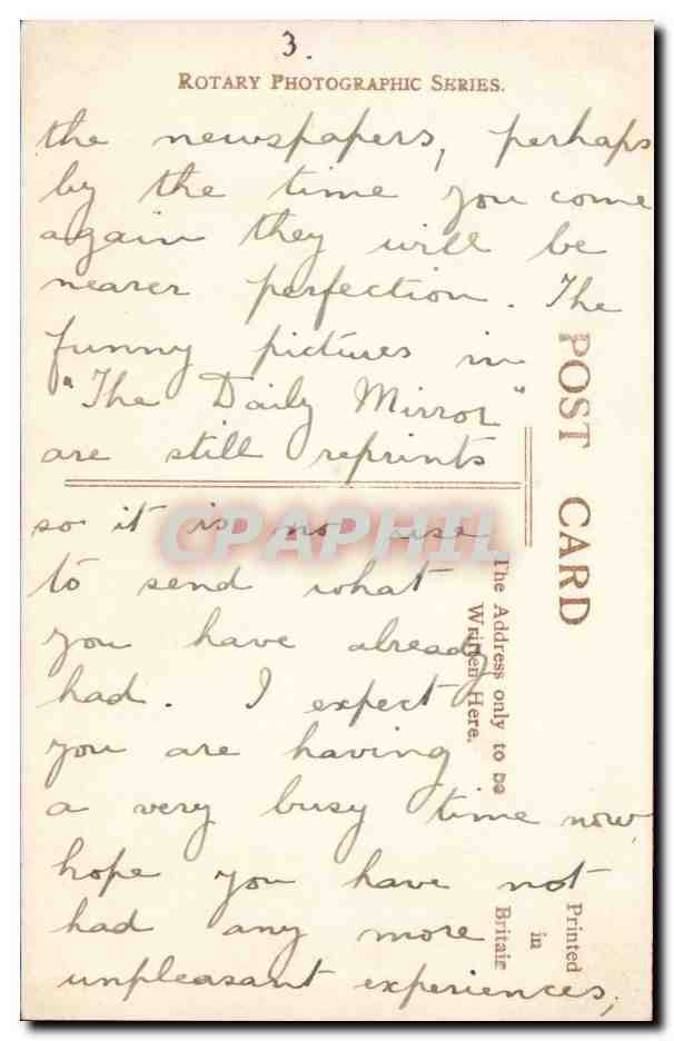 Miss Phyllis Neilson-Terry en Juliette — Mr. Vernon Steel en Roméo — scène de Roméo et Juliette — Rotary Photo, E.C. — photographie par Foulsham & Banfield, Ltd. — Verso