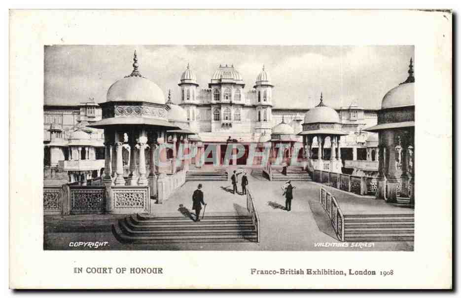 Grande Bretagne Great britain CPA Franco British exhibition London 1908 Court of honour 