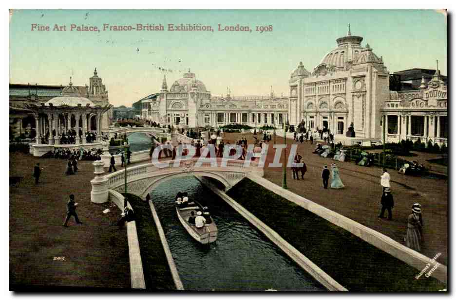 Grande Bretagne Great britain CPA Franco British exhibition London 1908 Fine art Palace