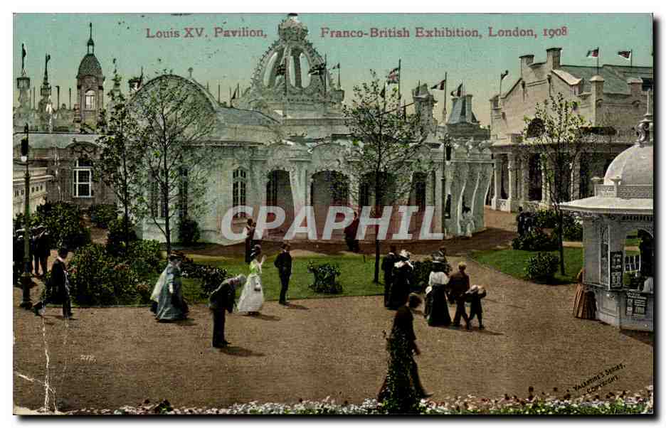 Grande Bretagne Great britain CPA Franco British exhibition London 1908 Louis XV pavillion 