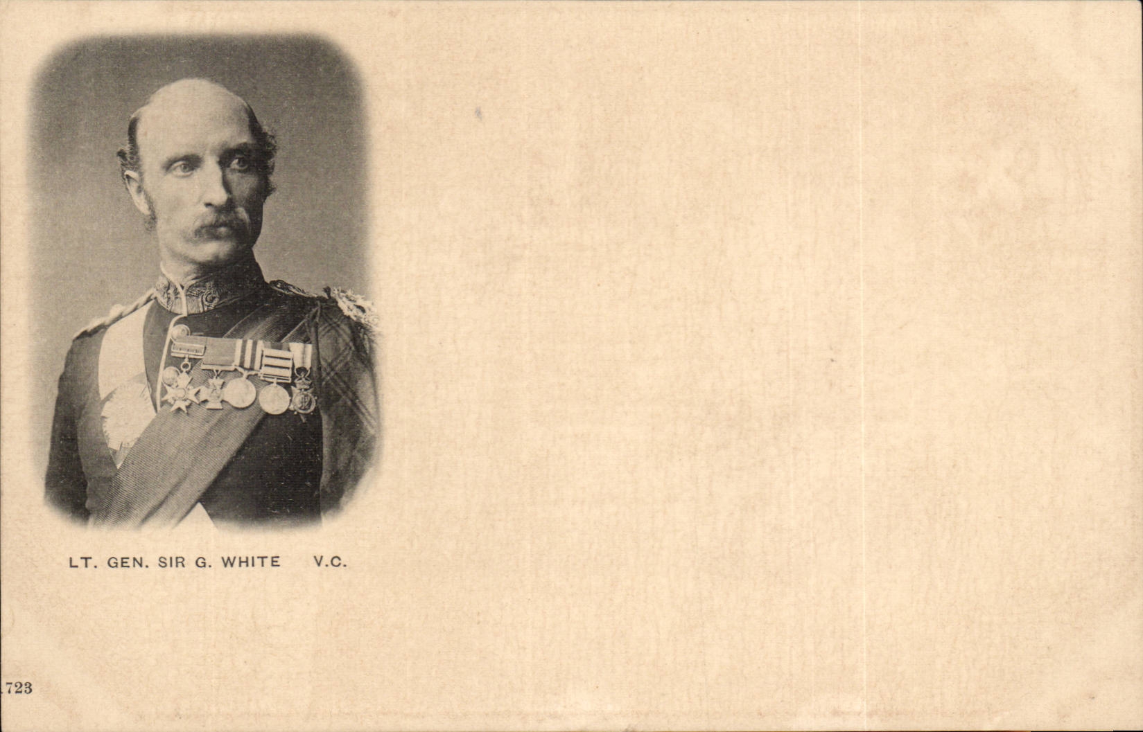 Général Sir George White V.C. — portrait militaire — éditeur CPAPHIL, n°723
