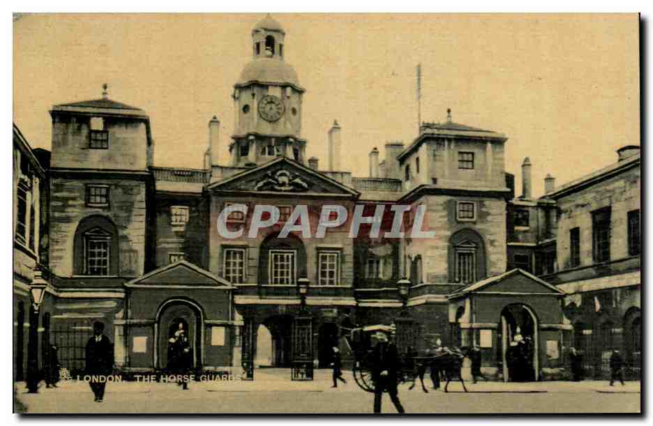 Grande Bretagne Great BRitain CPA London The horse guards