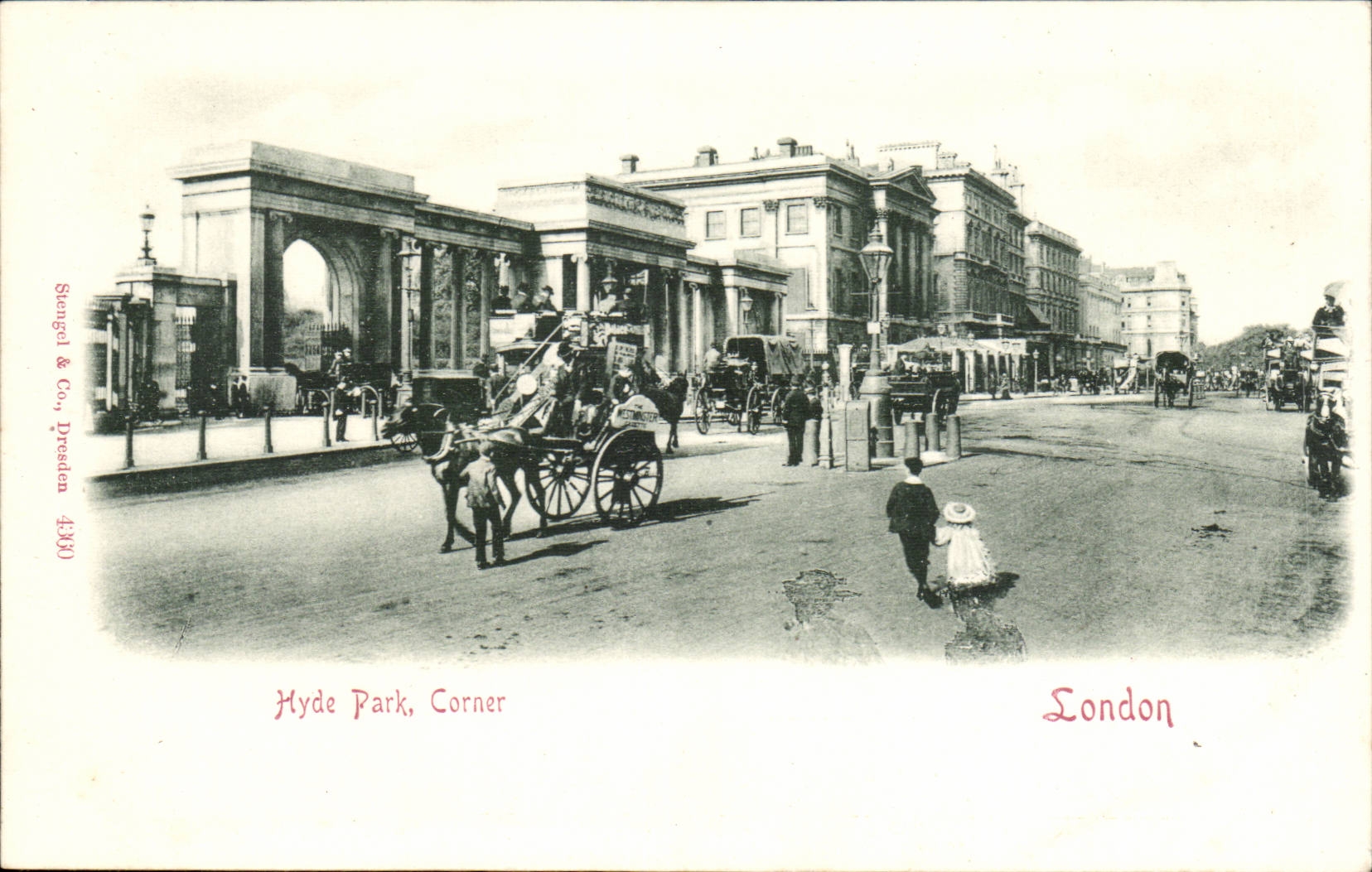 Grande Bretagne Great Britain CPA London Hyde Park corner