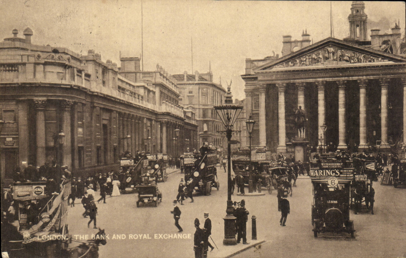 Grande Bretagne Great Britain CPA London The bank and Royal Exchange (Bourse)