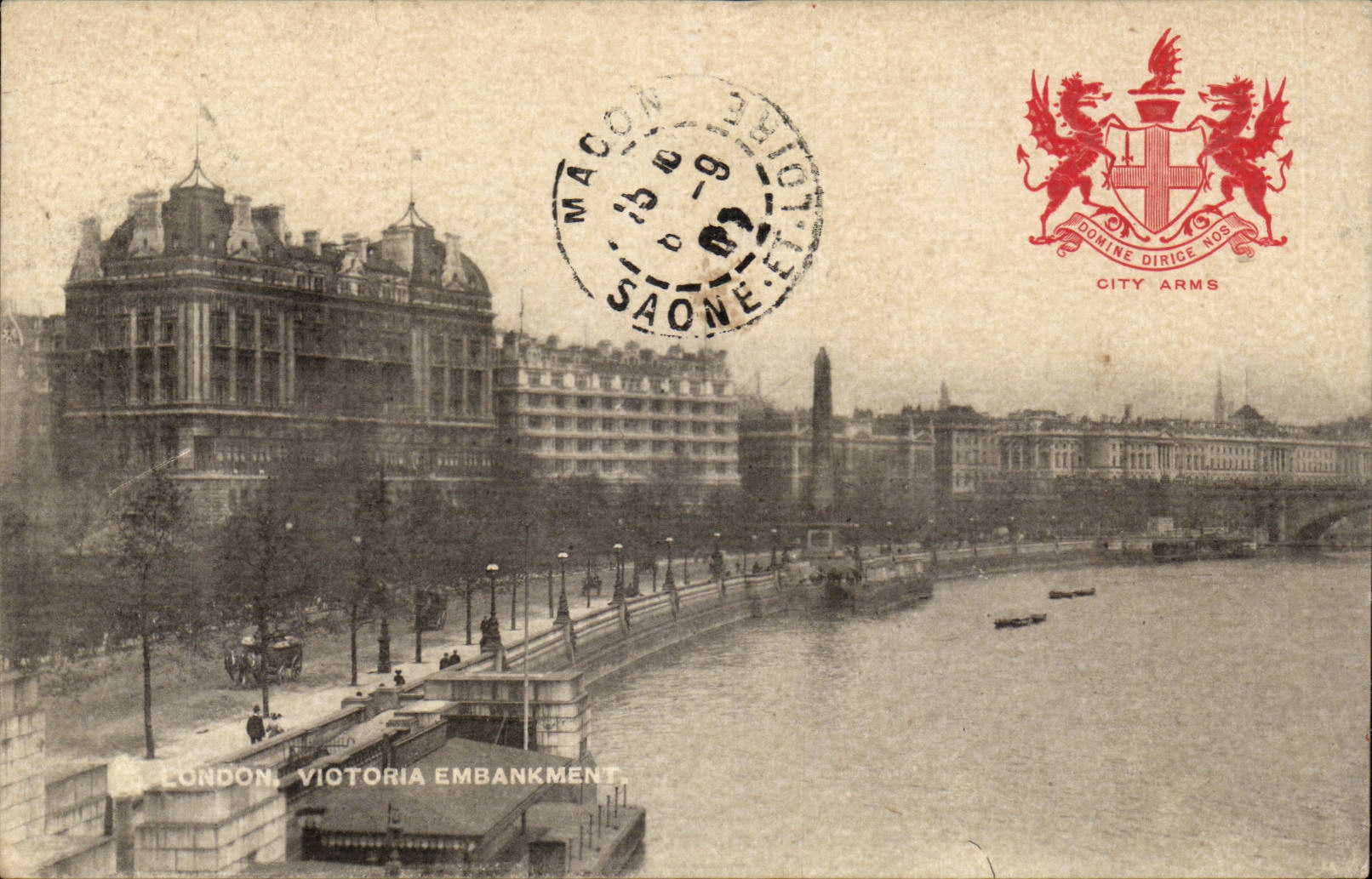 Grande Bretagne Great Britain CPA London Victori embankment