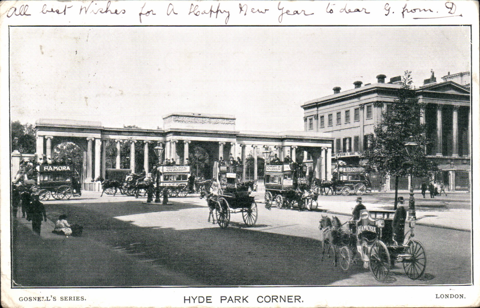 Grande Bretagne Great Britain CPA London Hyde park corner