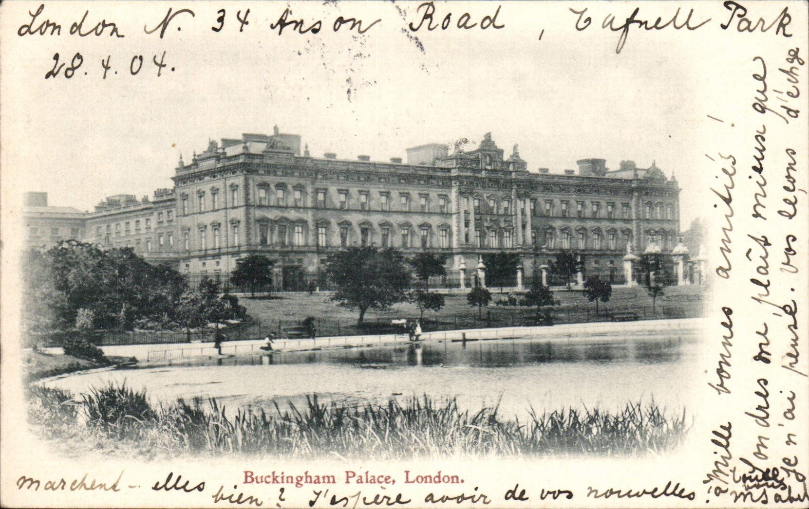 Grande Bretagne Great Britain CPA London Buckingham palace