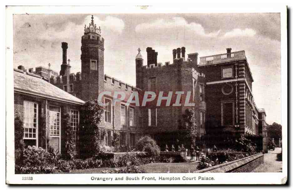 Grande Bretagne Great Britain CPA London Hampton court palace Orangery and south front