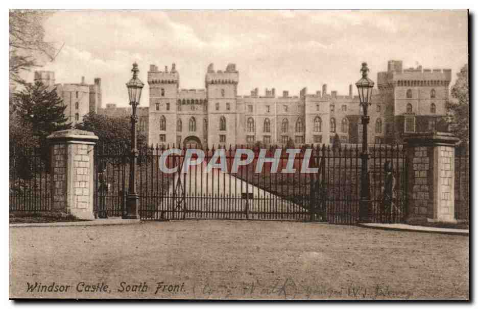 Grande Bretagne Great Britain CPA Windsor castle South front