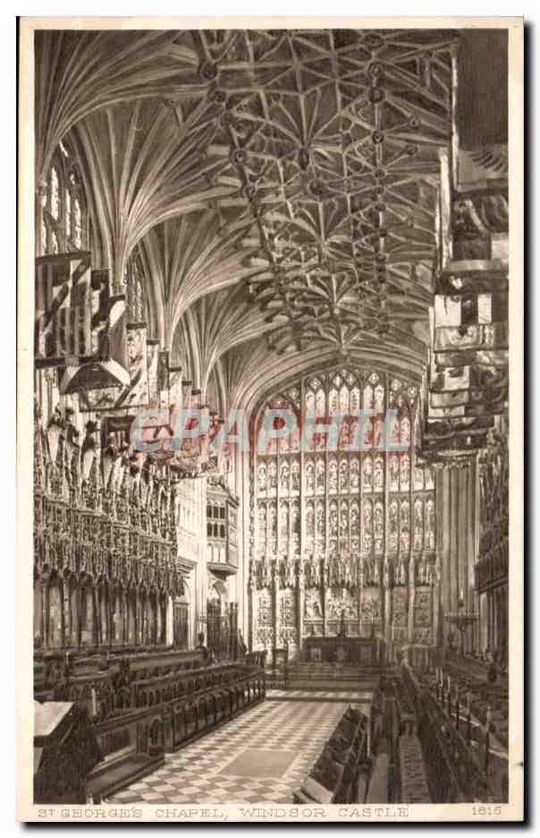 Grande Bretagne Great Britain CPA Windsor castle St Georges chapel