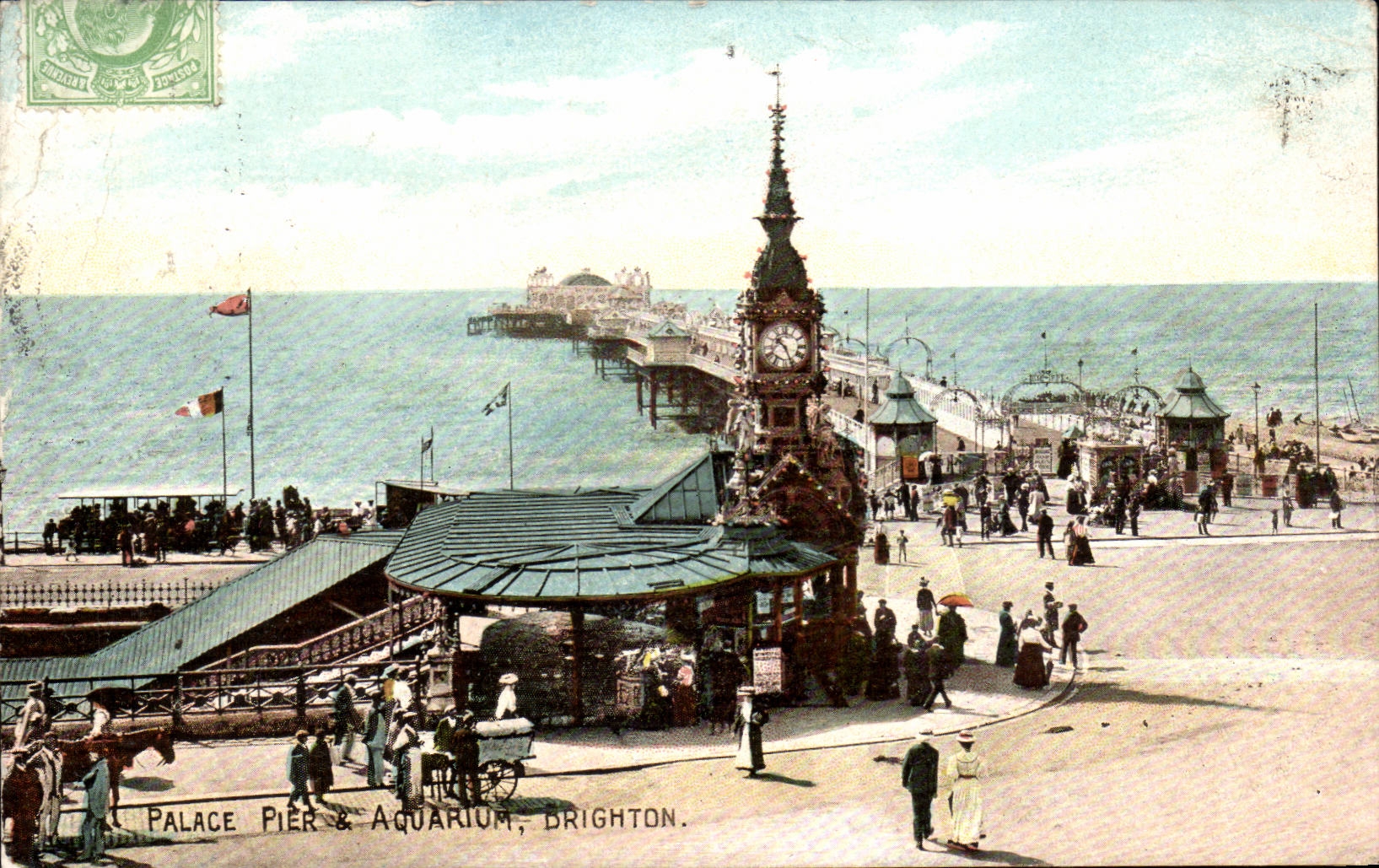Grande Bretagne Great BRitain CPA BRighton Palace pier and aquarium