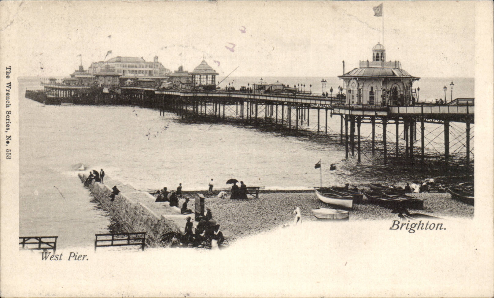 Grande Bretagne Great BRitain CPA BRighton West pier