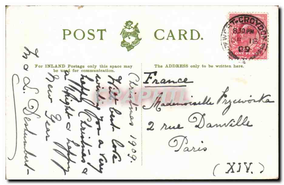 Grande Bretagne Great BRitain CPA Croydon General Hospital — Back