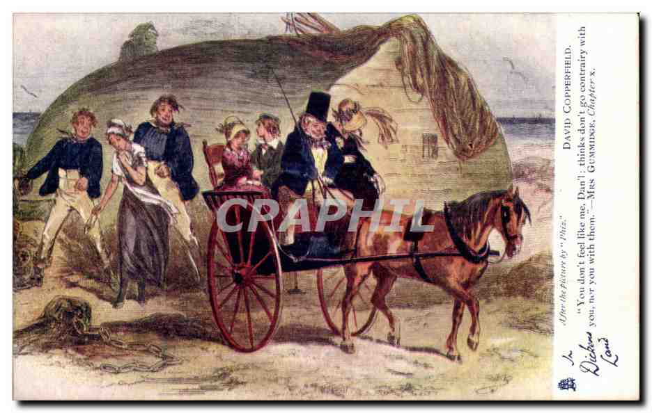 Grande Bretagne Great BRitain CPA Charles Dickens DAvid Copperfield 