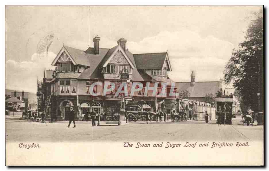 Croydon — The Swan and Sugar Loaf and Brighton Road — The Weetch Series, No. 4337