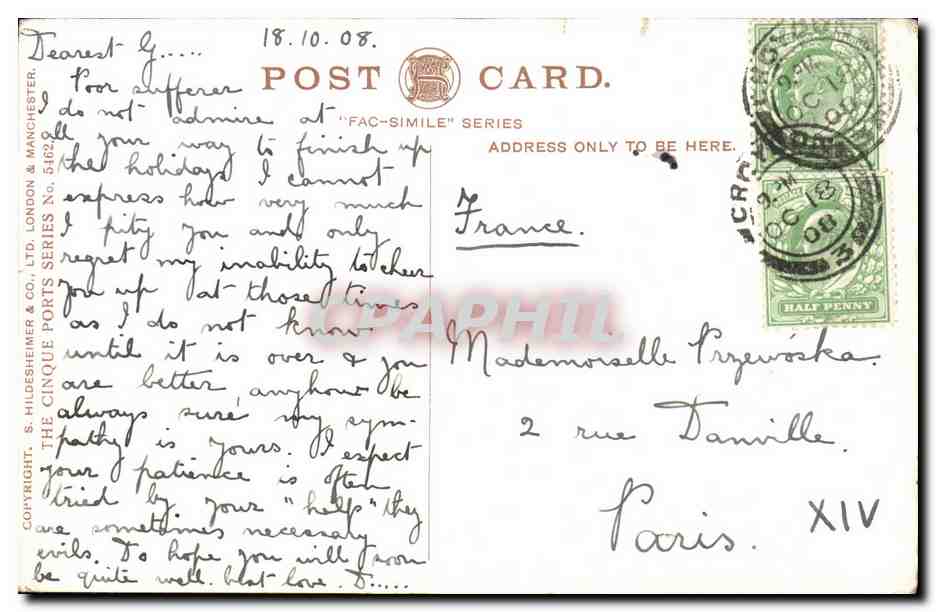 Grande Bretagne Great BRitain CPA Bateau (boat ship) — Rückseite